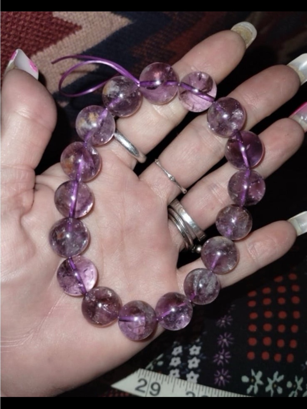 Phantom amethyst garden quartz bracelet HQ RARE